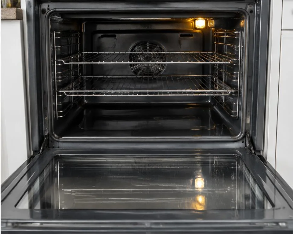 Illustrative appliance cleaning example after the visit