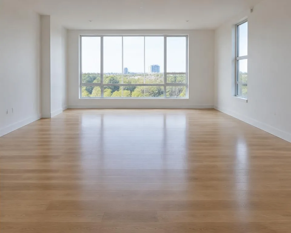 Illustrative post-construction cleaning example after the visit