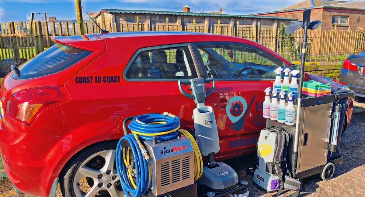Hello Cleaners cleaning machines and supplies
