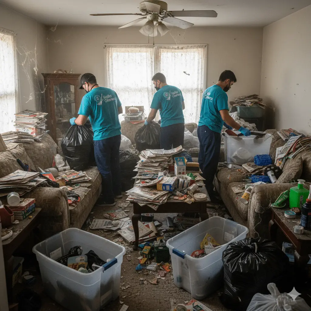 Hoarder cleaning and heavy-duty cleaning service in New York by Hello Cleaners