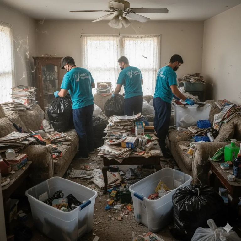 Hoarder cleaning by Hello Cleaners