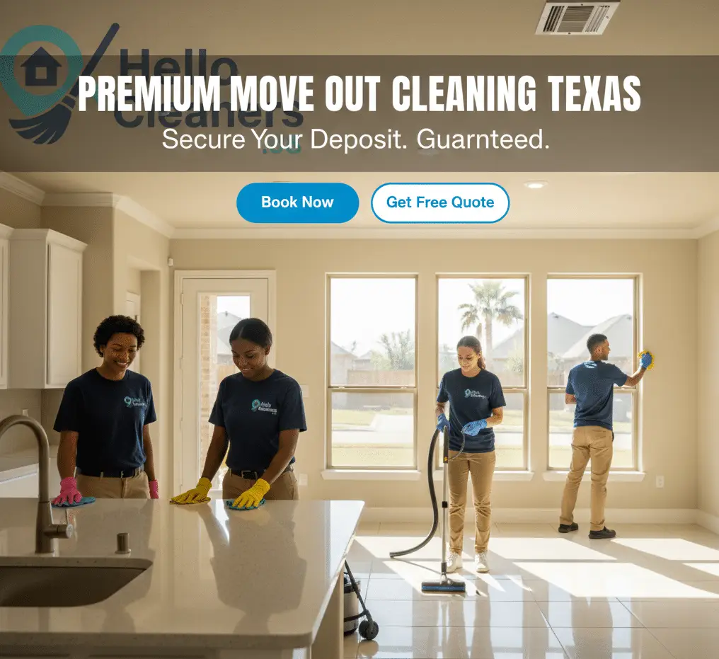 Move-out clean finished in an empty home