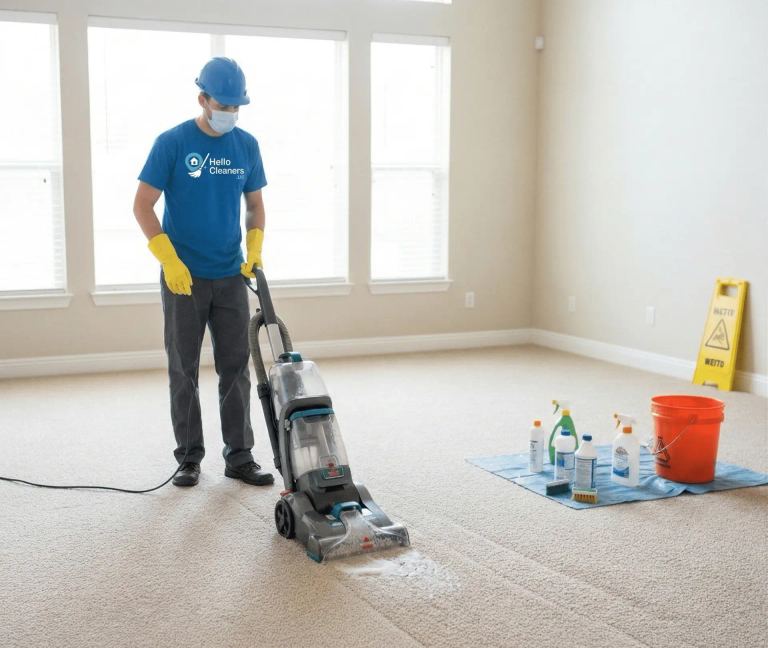 Hot water extraction carpet cleaning machine