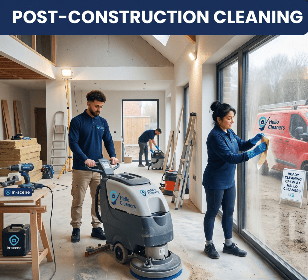 Post-construction cleaning in Dunwoody, GA — after builders clean removing drywall dust and debris