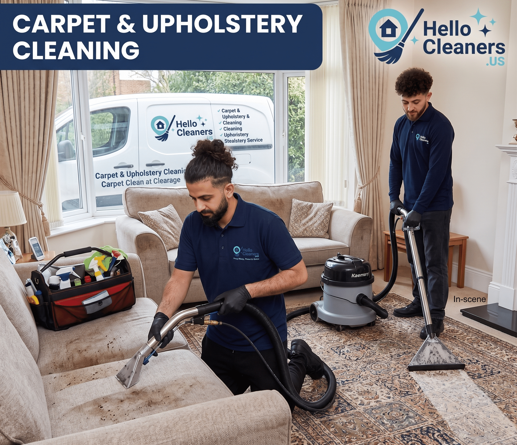 Professional carpet and upholstery cleaning in Middle, NJ by Hello Cleaners